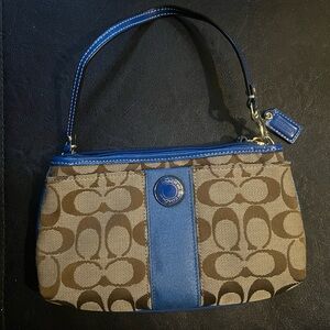 Coach monogram wristlet/bag
